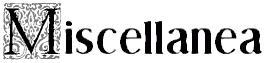 Miscellanea